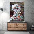 Thumbnail image 2 for Skeleton Smoking - Van Gogh Warhol Mashup