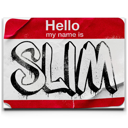 Slim's the name Posters, Prints, & Visual Artwork TheGoatWallArt LANDSCAPE 24x18 0.75" STANDARD