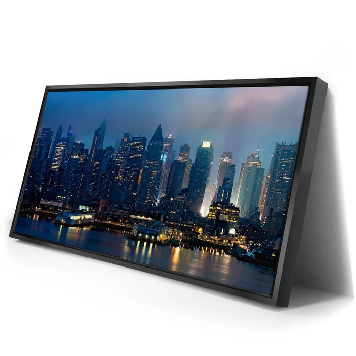 Featured image 2 for Smokey Midtown Manhattan Skyline Panoramic View At Night - 1 Of 2