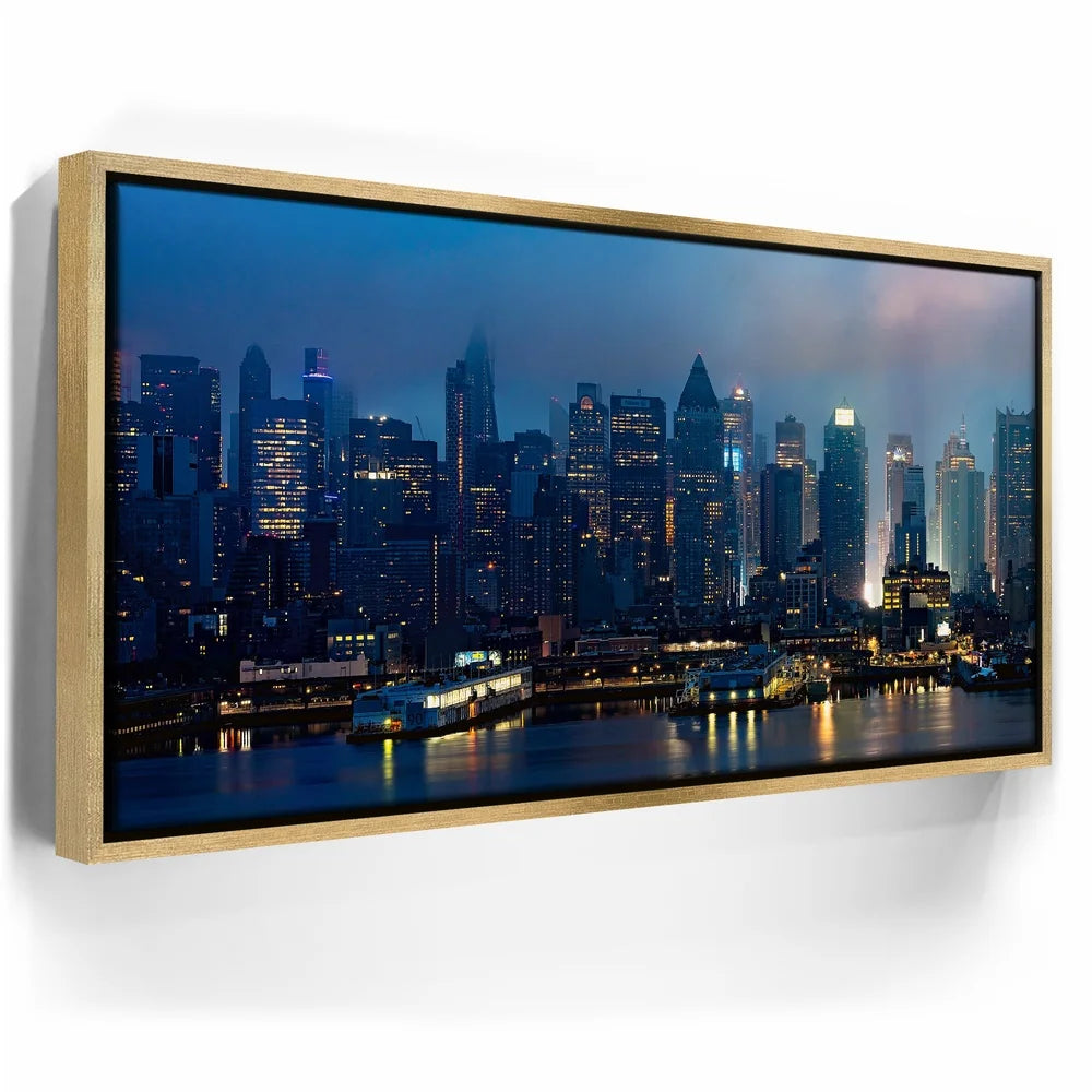 Featured image 7 for Smokey Midtown Manhattan Skyline Panoramic View At Night - 1 Of 2