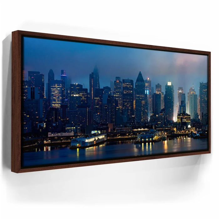 Featured image 10 for Smokey Midtown Manhattan Skyline Panoramic View At Night - 1 Of 2