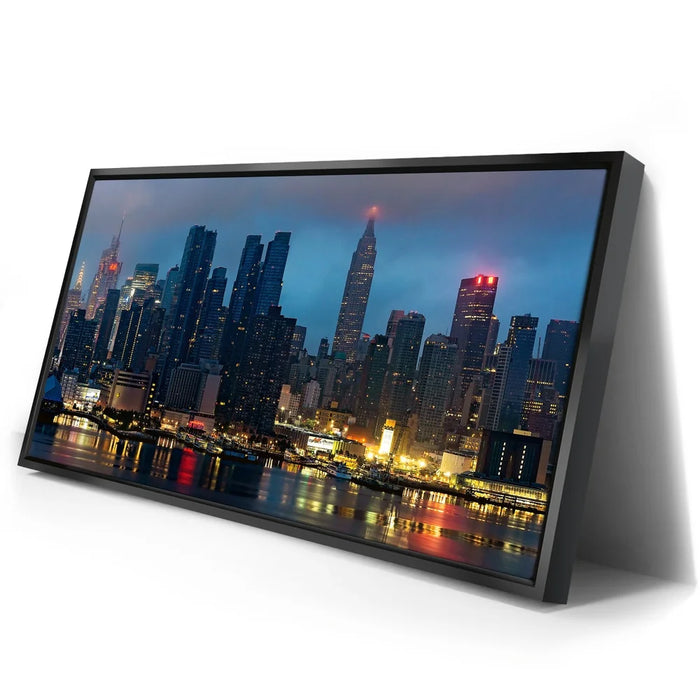 Featured image 2 for Smokey Midtown Manhattan Skyline Panoramic View At Night - 2 Of 2