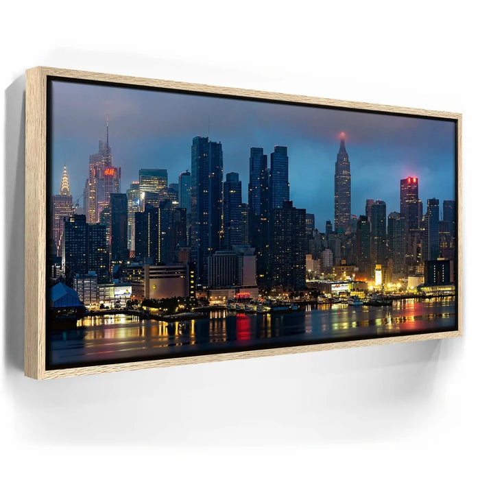 Featured image 9 for Smokey Midtown Manhattan Skyline Panoramic View At Night - 2 Of 2