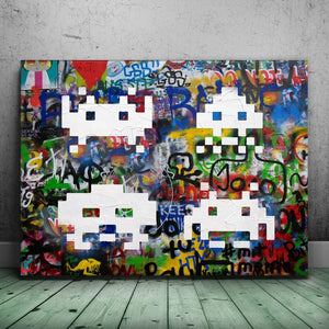Space Invaders Graffiti