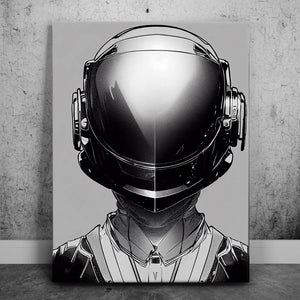 Space Suit - Black & White