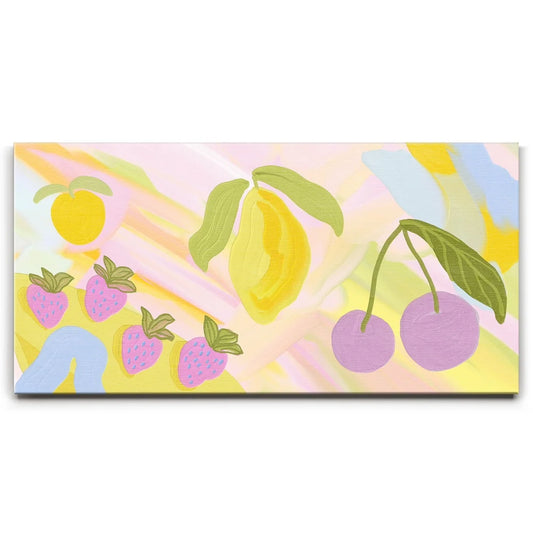 Strawberry Lemonade Posters, Prints, & Visual Artwork TheGoatWallArt LANDSCAPE - WIDE 30x15 0.75" STANDARD