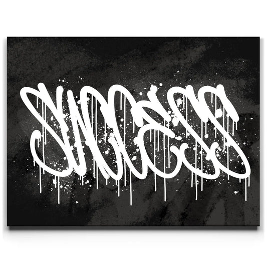 Success - Calligraphy - Black and White