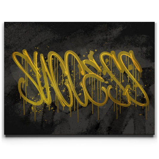 Success - Calligraphy Posters, Prints, & Visual Artwork TheGoatWallArt LANDSCAPE 24x18 0.75" STANDARD