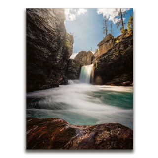 Summertime Rush - Saint Mary's Falls, Glacier National Park