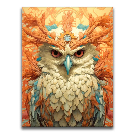 Sunburst Owl Posters, Prints, & Visual Artwork TheGoatWallArt PORTRAIT 18x24 0.75" STANDARD