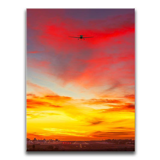 Sunset Landing Posters, Prints, & Visual Artwork TheGoatWallArt PORTRAIT 18x24 0.75" STANDARD