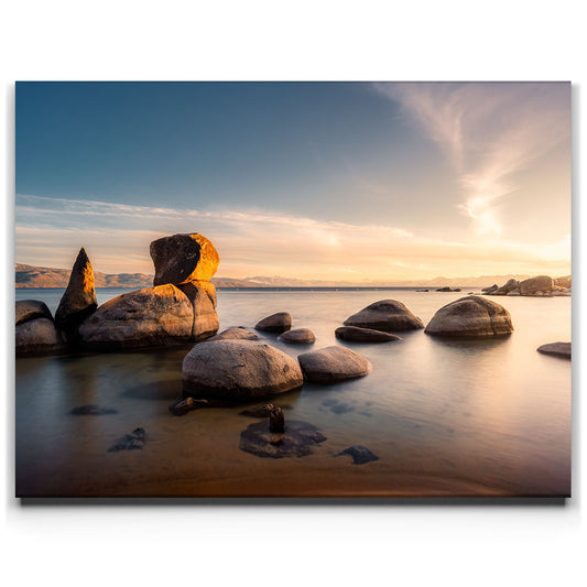 Sunset Sculptures Posters, Prints, & Visual Artwork TheGoatWallArt LANDSCAPE 24x18 0.75" STANDARD
