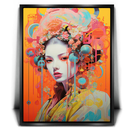 The Blossom Empress Posters, Prints, & Visual Artwork TheGoatWallArt PORTRAIT 18x24 1.70" BLACK FRAME