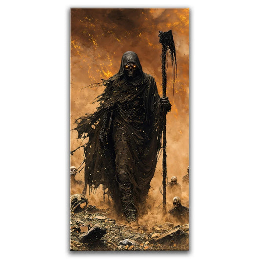 The Charred Reaper Posters, Prints, & Visual Artwork TheGoatWallArt PORTRAIT - TALL 15x30 0.75" STANDARD