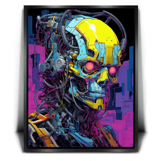 The Digital Overlord Posters, Prints, & Visual Artwork TheGoatWallArt PORTRAIT 18x24 1.70" BLACK FRAME