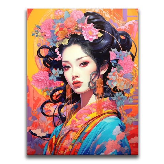 The Flowered Monarch Posters, Prints, & Visual Artwork TheGoatWallArt PORTRAIT 18x24 0.75" STANDARD