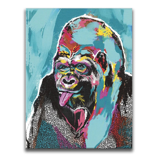 The Goofy Gorilla Posters, Prints, & Visual Artwork TheGoatWallArt PORTRAIT 18x24 0.75" STANDARD