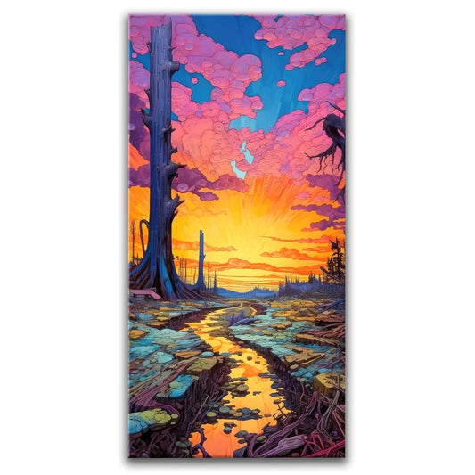 The Last Light Posters, Prints, & Visual Artwork TheGoatWallArt PORTRAIT - TALL 15x30 0.75" STANDARD