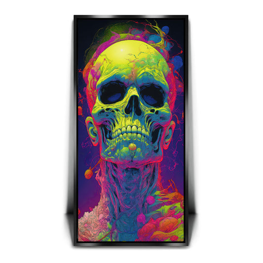 The Luminous Reaper Posters, Prints, & Visual Artwork TheGoatWallArt PORTRAIT - TALL 15x30 1.70" BLACK FRAME