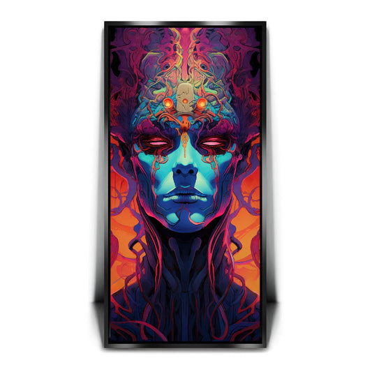 The Mind Weaver Posters, Prints, & Visual Artwork TheGoatWallArt PORTRAIT - TALL 15x30 1.70" BLACK FRAME