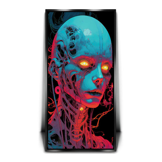 The Neon Prophet Posters, Prints, & Visual Artwork TheGoatWallArt PORTRAIT - TALL 15x30 1.70" BLACK FRAME
