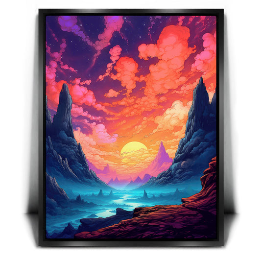 The Path Less Taken Posters, Prints, & Visual Artwork TheGoatWallArt PORTRAIT 18x24 1.70" BLACK FRAME