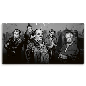 The Sopranos Canvas Set - Black & White