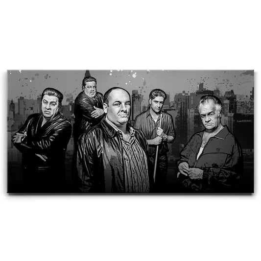 The Sopranos Canvas Set - Black & White