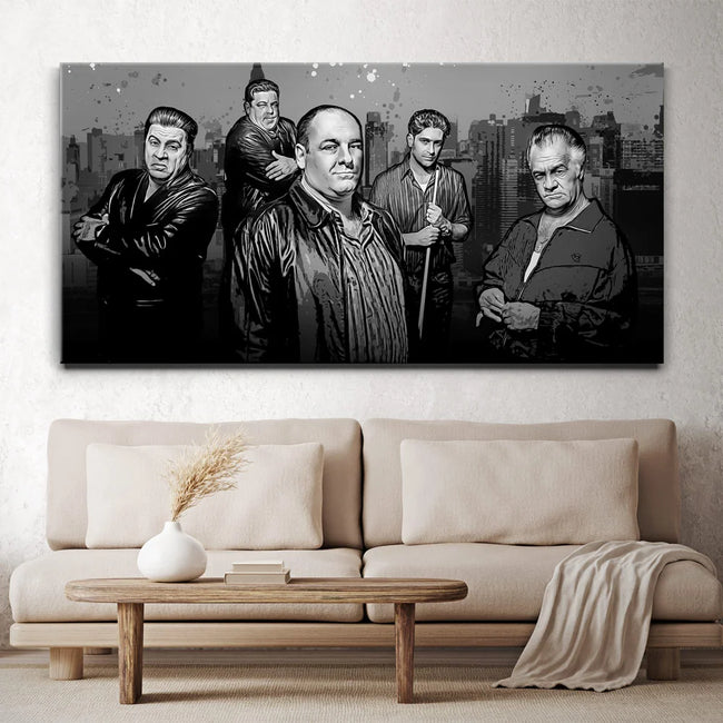 Featured image 2 for The Sopranos Canvas Set - Black & White