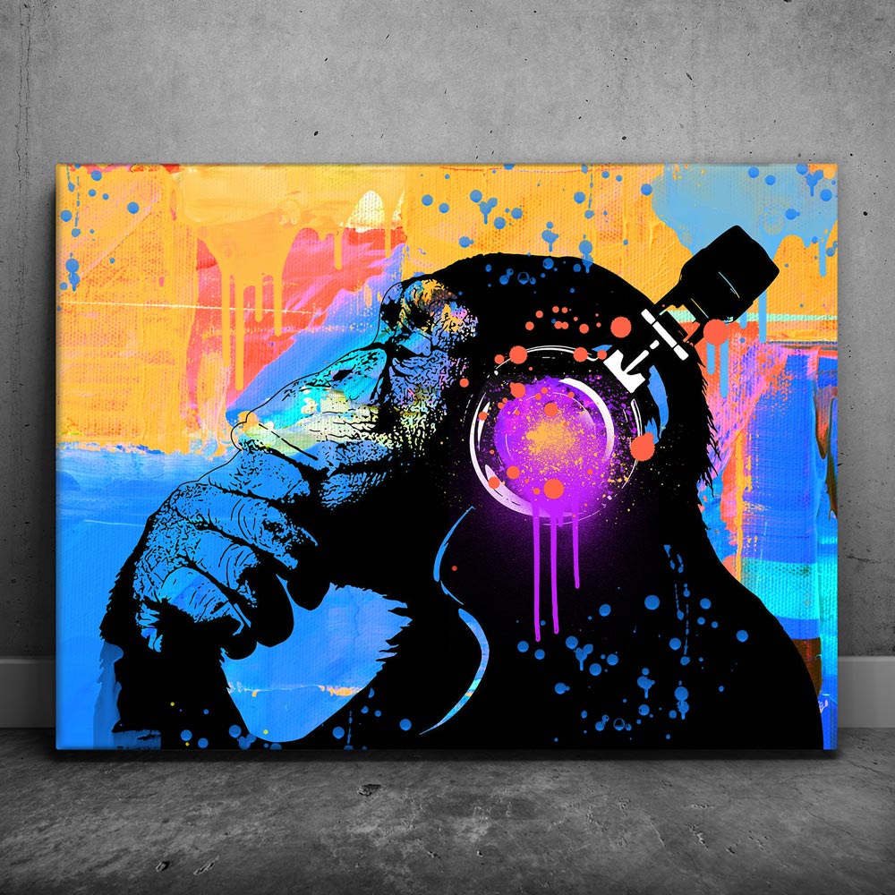 98% Human - Banksy Warhol Mashup – TheGOATWallArt