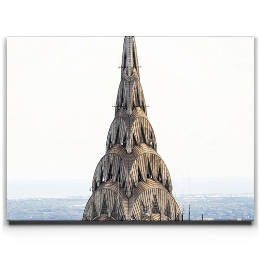 The Top Of Chrysler Building Posters, Prints, & Visual Artwork TheGoatWallArt LANDSCAPE 24x18 0.75" STANDARD