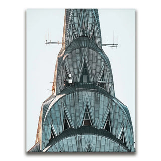 The Top Of Chrysler Building Closeup