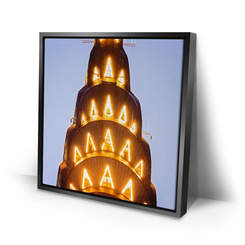 Featured image 2 for The Top Of Chrysler Building Closeup At Night