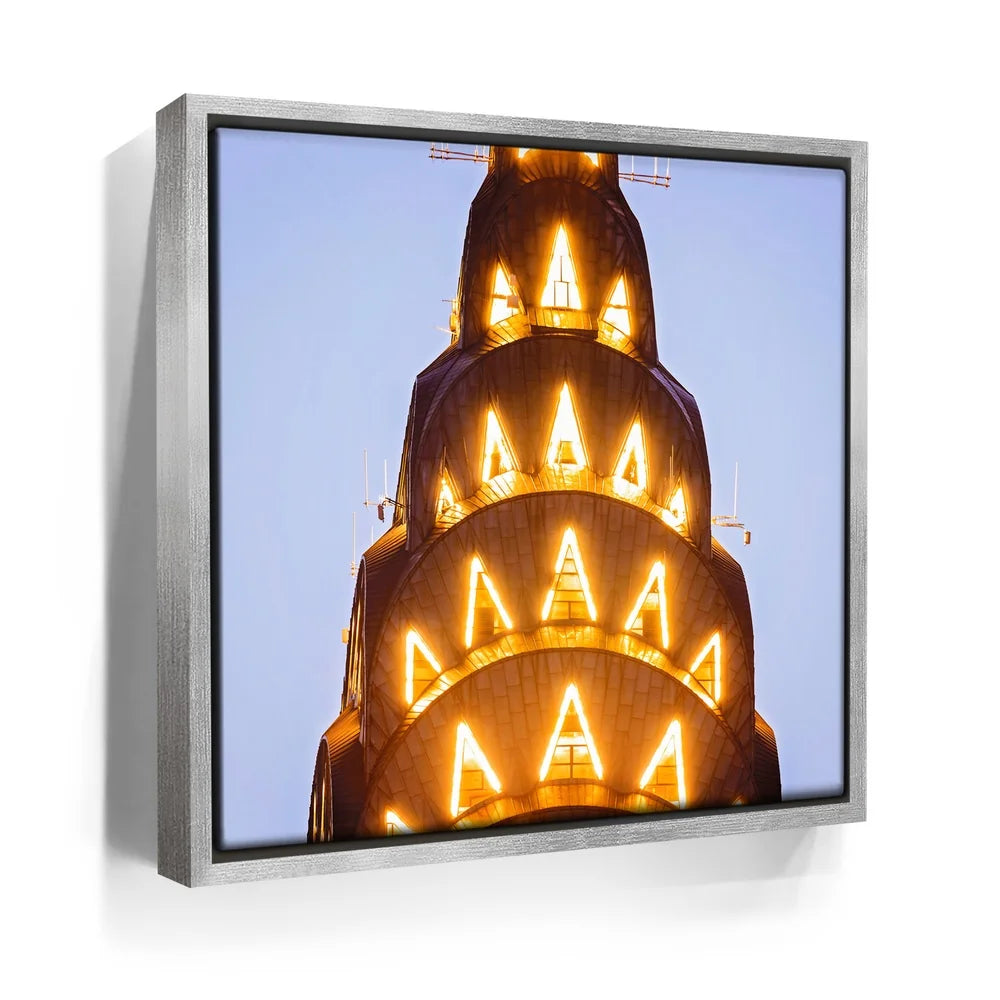 Featured image 8 for The Top Of Chrysler Building Closeup At Night