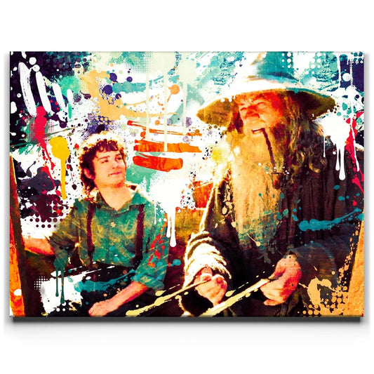 The Wizard & The Ringbearer Posters, Prints, & Visual Artwork TheGoatWallArt LANDSCAPE 24x18 0.75" STANDARD