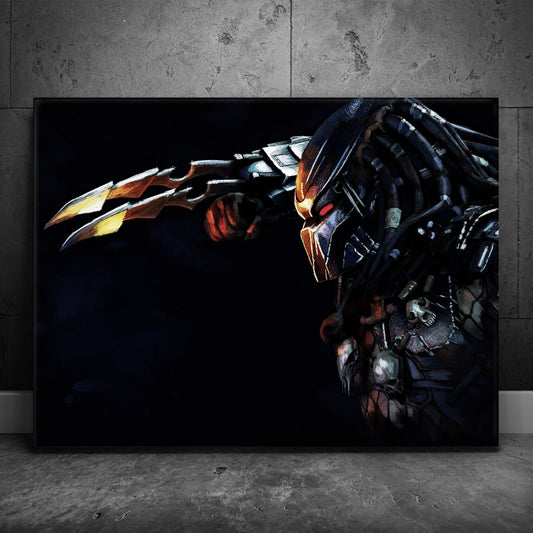 The Yautja's Silent Stalk Posters, Prints, & Visual Artwork TheGoatWallArt LANDSCAPE 24x18 0.75" STANDARD