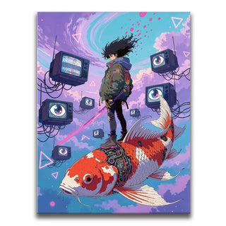 The Koi Rider of the Static Sky