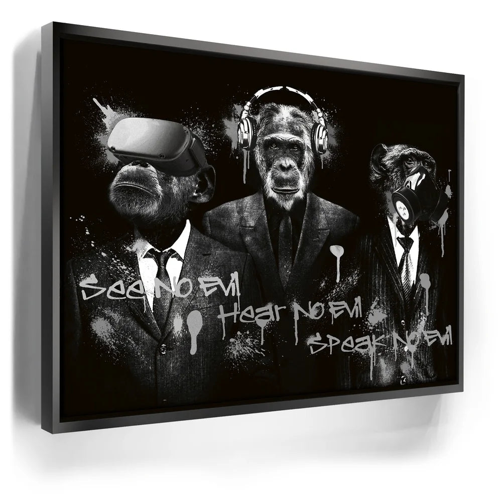 Featured image 5 for Three Wise Monkeys - Black & White