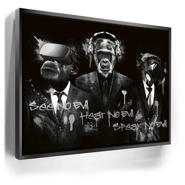Featured image 5 for Three Wise Monkeys - Black & White