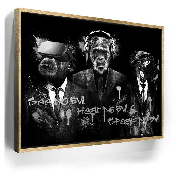 Featured image 7 for Three Wise Monkeys - Black & White