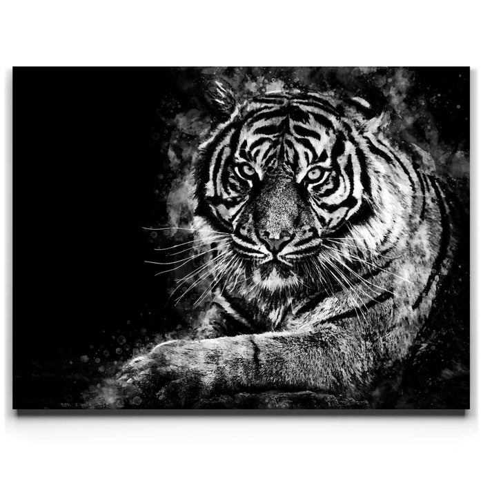 Featured image 1 for Tiger - Watercolor - Black and White