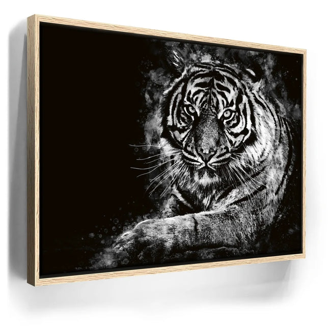 Featured image 9 for Tiger - Watercolor - Black and White
