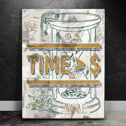 Time Is Priceless - Sketch Posters, Prints, & Visual Artwork TheGoatWallArt PORTRAIT 18x24 0.75" STANDARD