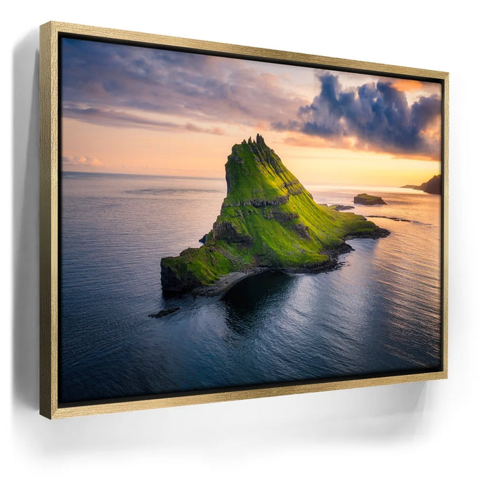 Featured image 7 for Tindhólmur - Aerial Sunset