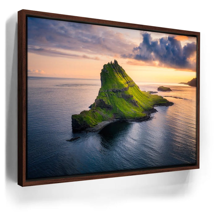 Featured image 10 for Tindhólmur - Aerial Sunset