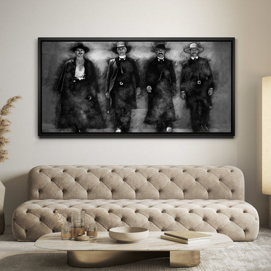 Tombstone Canvas Set - Black & White