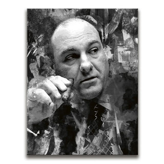 Tony Soprano Wall Art - Black and White