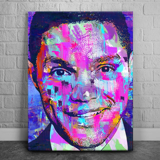 Trevor Noah Canvas Set Posters, Prints, & Visual Artwork TheGoatWallArt PORTRAIT 18x24 0.75" STANDARD