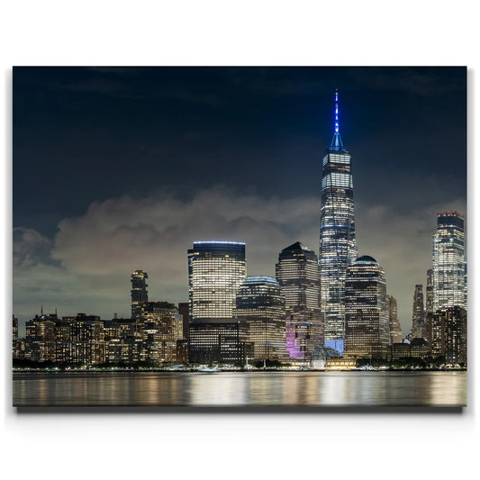 Tribute In Light, Manhattan, New York City - 1 Of 2 Posters, Prints, & Visual Artwork TheGoatWallArt LANDSCAPE 24x18 0.75" STANDARD