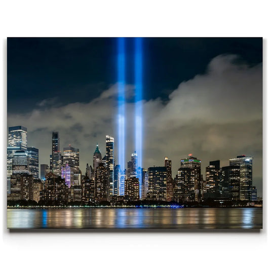 Tribute In Light, Manhattan, New York City - 2 Of 2 Posters, Prints, & Visual Artwork TheGoatWallArt LANDSCAPE 24x18 0.75" STANDARD